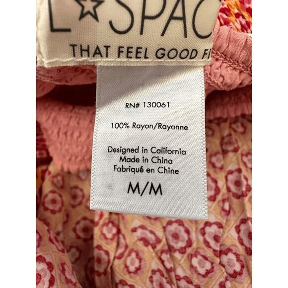 L*Space Womens Summatime Check Off The Shoulder Simone Maxi Dress Size M NWT - Picture 11 of 12